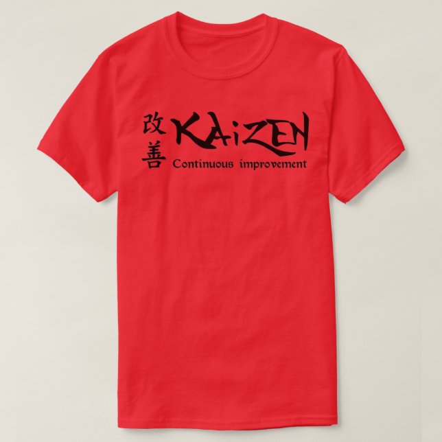 Kaizen Continuous Improvement T Shirt (Design framsida)