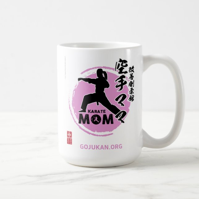 Kaizen Gojukan Karate Mamma Coffee Mugg (Rosa) (Höger)