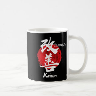 Kaizen japansk förbättrad koncept citat Calligraph Kaffemugg