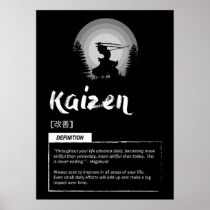 Kaizen - Japanskt koncept för framgång Poster