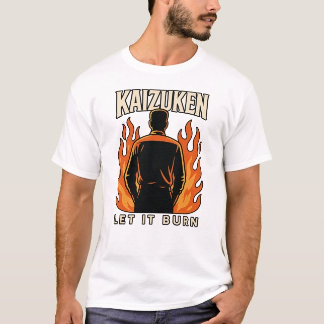 Kaizuken Låt Det Brinna T Shirt (Framsida)