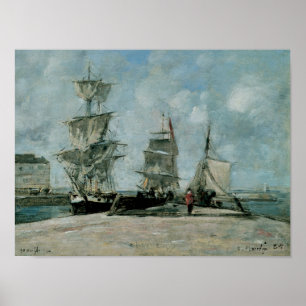 Kaj på Honfleur Poster