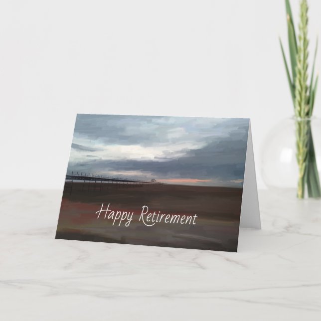 Kaj vid havet pensioneringskort kort (Framsida)