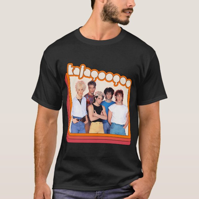 Kajagoogoo - 80-tals engelskt poprockband t shirt (Framsida)