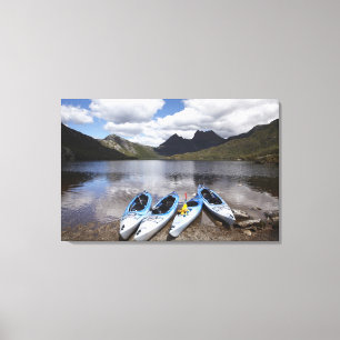 Kajak, Cradle Mountain och Dove Lake, Cradle Canvastryck