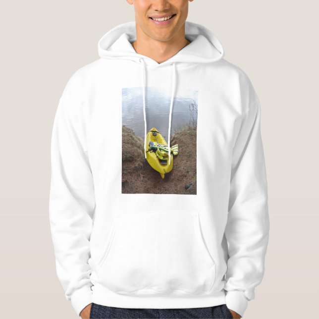 Kajak på kust hoodie (Framsida)