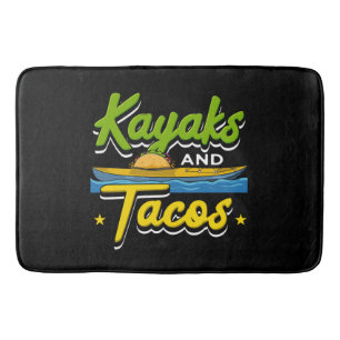 Kajakåkning - Kajaker och Tacos Rolig Kajakåkning Badrumsmatta