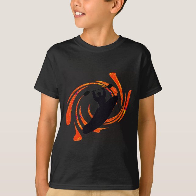 kajaken bevattnar resning tee shirt (Framsida)