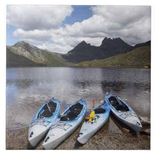 Kajaker, Cradle Mountain och Dove Lake, Cradle Kakelplatta