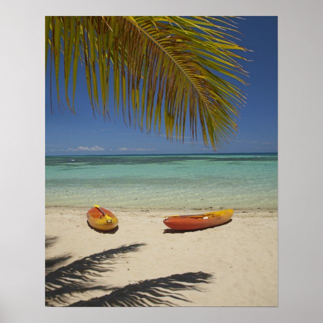 Kajaker på stranden, Plantation Island Resort Poster (Framsidan)