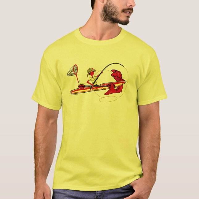 Kajakfiske T Shirt (Framsida)