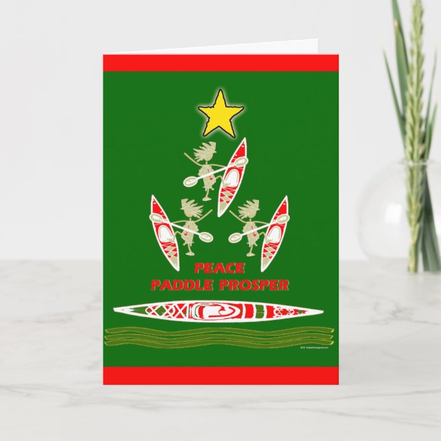 Kajakhelgdag paddlar helgkort (Framsida)