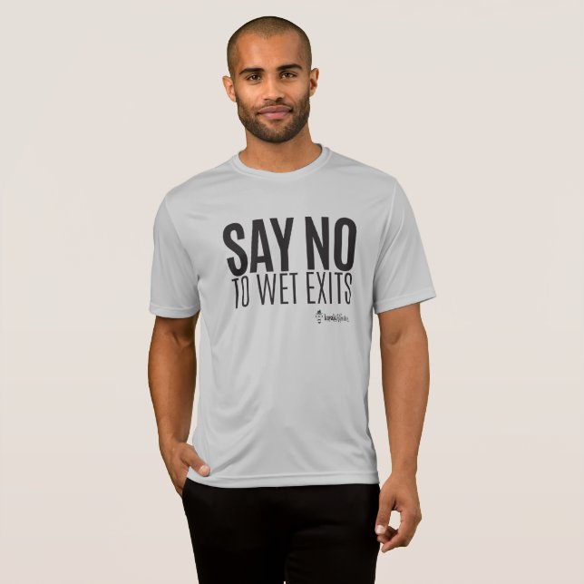 KajakHipster - något att säga inte som ska blötas, T-shirt (Hel framsida)
