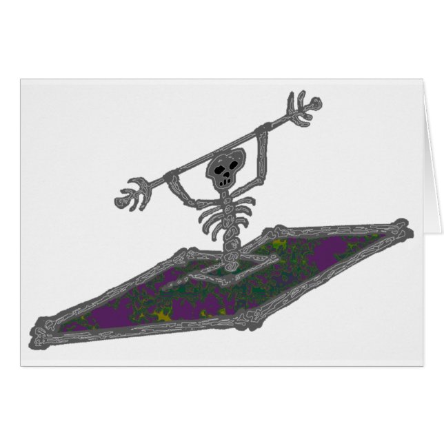 kajakhög poäng hälsningskort (Framsidan Horizontal)