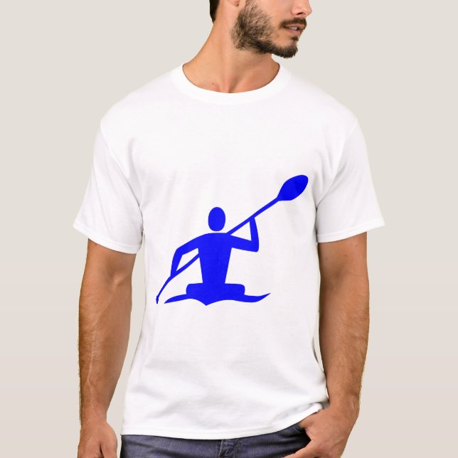 Kajaking - Blå T Shirt (Framsida)