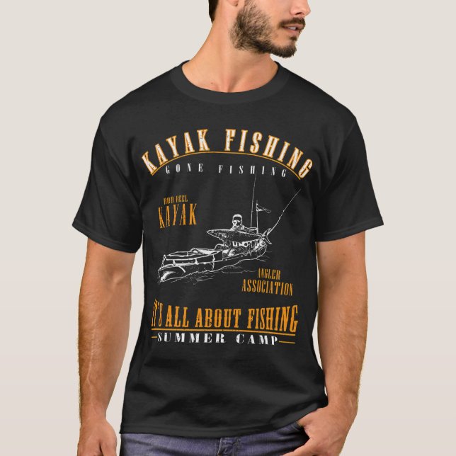 Kajaking / fiske t shirt (Framsida)
