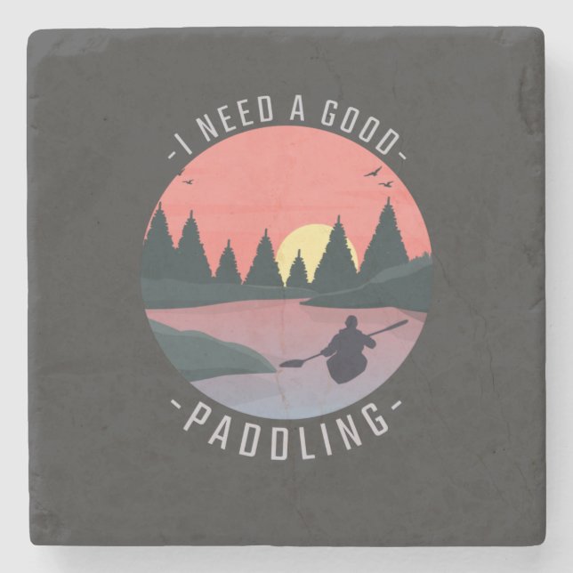 Kajaking paddling med kajak stenunderlägg (Framsidan)