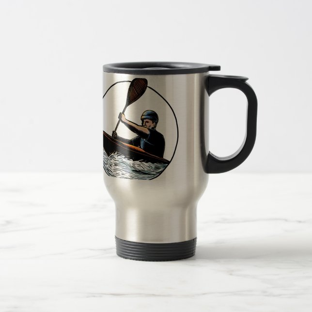 KajakPaddlerkanot Scratchboard Resemugg (Höger)