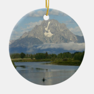 Kajakpaddling i Grand Teton National Park Julgransprydnad Keramik