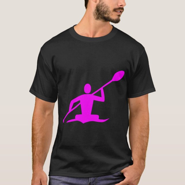 Kajakpaddling - Magenta T-shirt (Framsida)