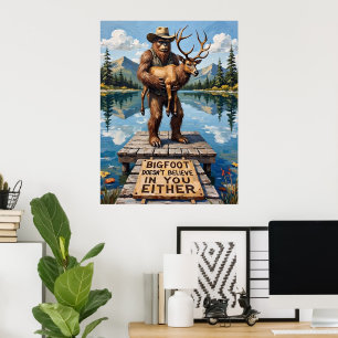 Kajdilemma: Sasquatch och älgen Poster