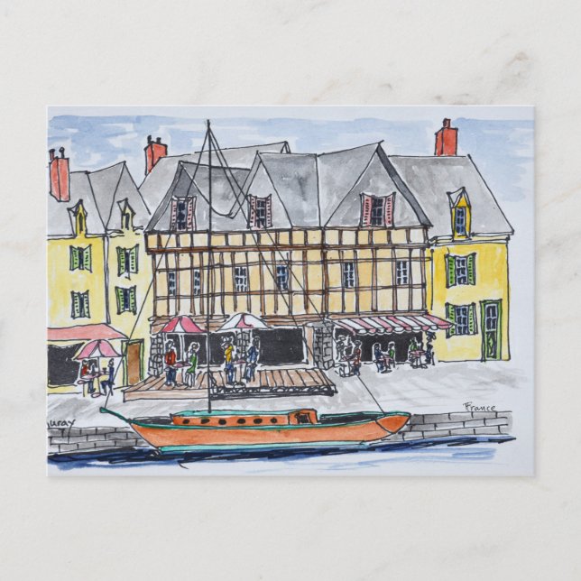 Kajen Franklin, Saint-Goustan | Auray, Bretagne Vykort (Framsida)