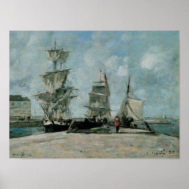 Kajen i Honfleur Poster (Framsidan)