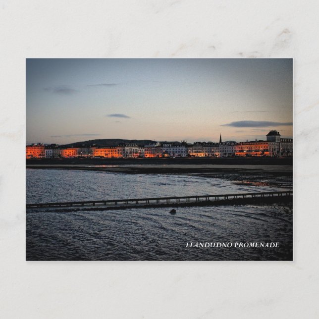 Kajen vid Llandudno Vykort (Framsida)