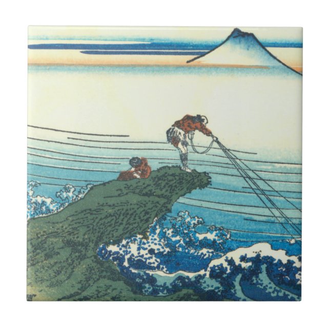 Kajikazawa i det Kai landskapet Kakelplatta (Framsidan)