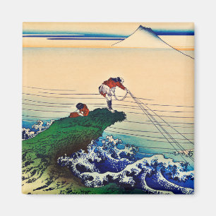 Kajikazawa i Kai-provinsen av Katsushika Hokusai Magnet