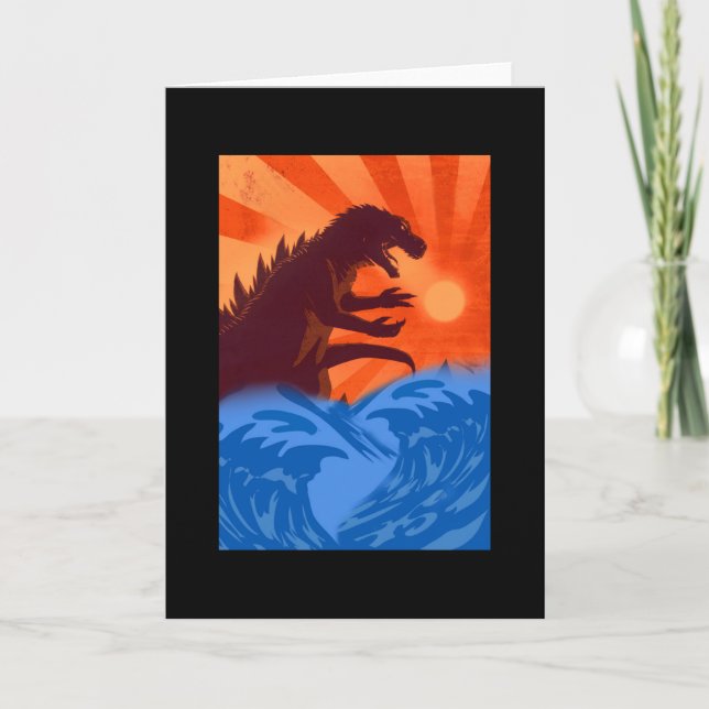 Kajiu gojira kung i monster japan kort (Framsida)