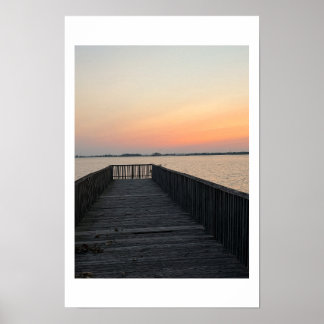 Kajlandskaps Solnedgångsaffisch Poster