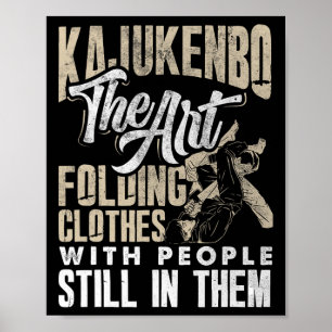 Kajukenbo Art Fängkläder med People Karate J Poster