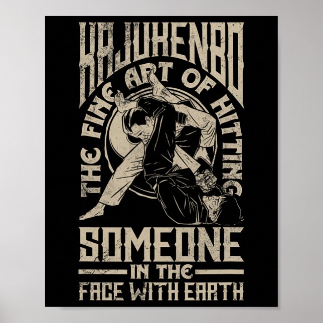 Kajukenbo Hating Någon Funny Karate Judo Fusion Poster (Framsidan)