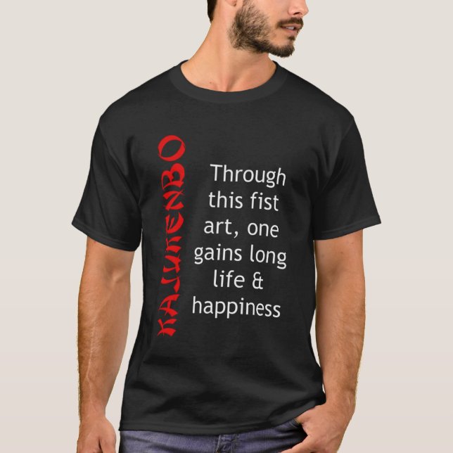KAJUKENBO Shirt "through this Fist Art" Unisex Tee (Framsida)