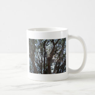 Kak träd blå himmel och Mäss Kaffemugg