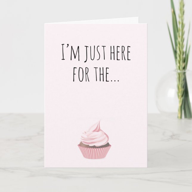 Kaka för humant födelsedagskort kort (Framsida)