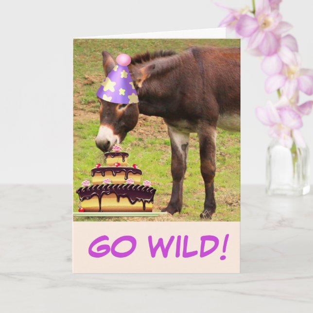 Kaka från Donkey och Birthday Kort (Orkide)