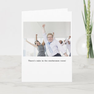Kaka i konferensrummets födelsedagskort kort
