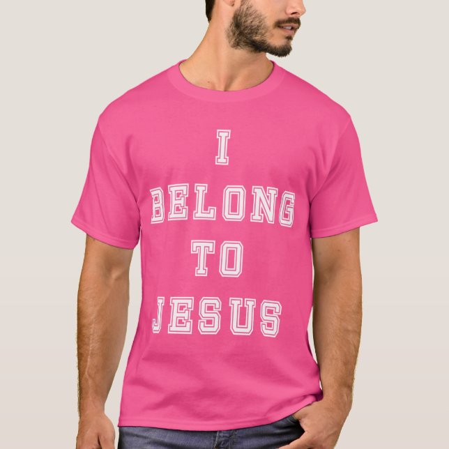 Kaka I tillhör Jesus Shirt - White Brev T (Framsida)