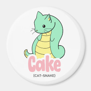 Kaka (katt + orm) Kutcirkel och kvadratmagnet Magnet
