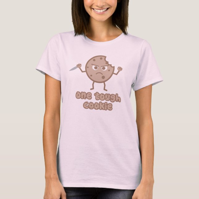 Kaka med en knivar, tuff kakaskjorta tee shirt (Framsida)