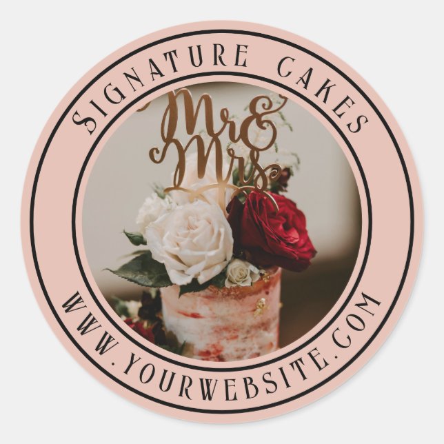 Kaka packningsetikett runt klistermärke (Framsida)