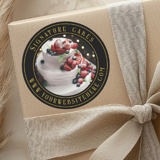 Kaka packningsetikett runt klistermärke