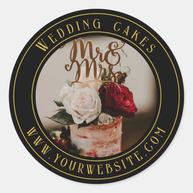 Kaka packningsetikett runt klistermärke (Framsida)