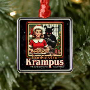 Kaka till Krampus God Krampus Jul Skräck Julgransprydnad Metall