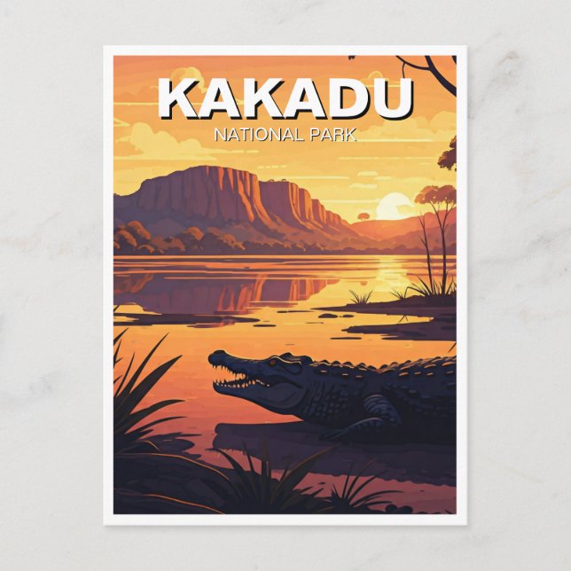 Kakadu nationalpark Australien Vykort (Framsida)
