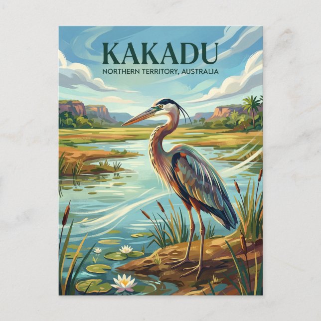 Kakadu nationalpark Australien Vykort (Framsida)