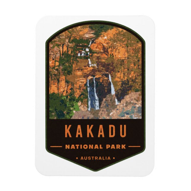 Kakadu nationalpark Badge Magnet (Vertikal)