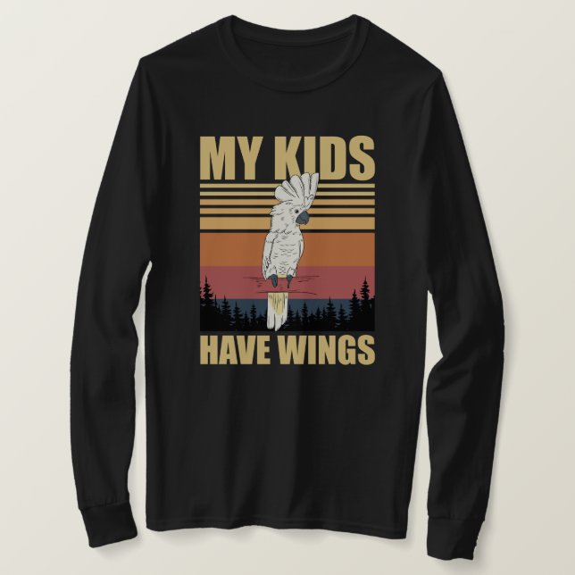 Kakadua Mina barn har vingar T Shirt (Design framsida)